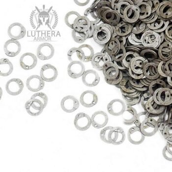 Chainmail Loose Rings - Mild Steel 8MM Flat Rings Dome Riveted