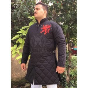 Gambeson Embroidered Rampant Griffin , Costumes Suit, Armor SCA Larp and jacket armor, padded armor, long sleeve gambeson Christmas gift - Image 3