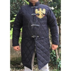 New Golden Falcon Embroidered Gambeson, Costumes Suit , Armor SCA Larp, jacket armor, padded armor, long sleeve gambeson | Christmas gift - Image 3