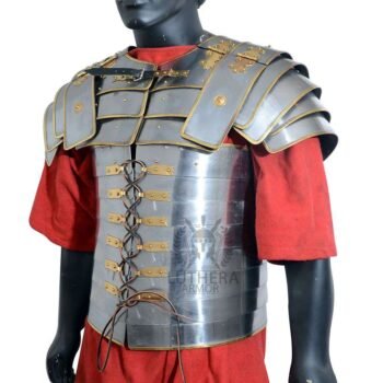 Lorica Segmentata Armor With Brass Trim 1.2MM Steel