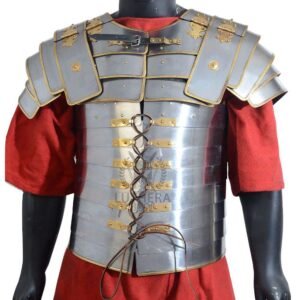 Roman Lorica Segmentata Armor Brass Trimmed |Lorica Segmentata Breastplate Costume