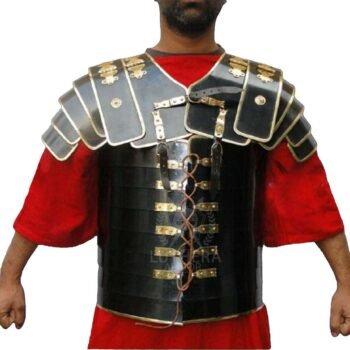 Roman Lorica Segmentata Black Anitc with Brass Trimmed