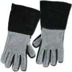 Leather Gloves With Chain Mail