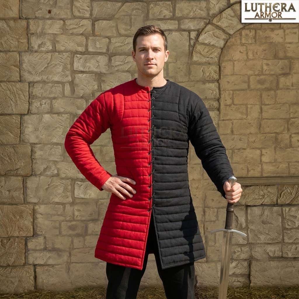 red & black gambeson 1