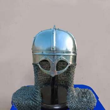 Battle Ready Viking Helmet 16 Gauge Steel 9mm Flat Riveted Aventail