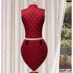 wine gambeson with white trim 1