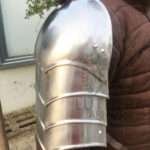 Simple XIV Century Medieval Pauldrons Arms 1.2MM Steel
