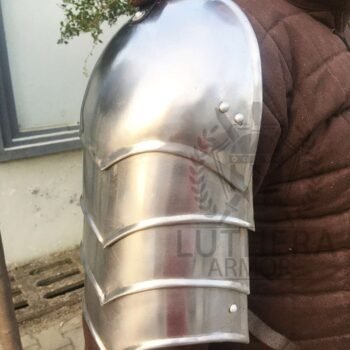 Simple XIV Century Medieval Pauldrons Arms 1.2MM Steel