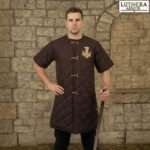Viking Norse Embroidered Gambeson Cotton Padded