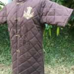 Viking Norse Embroidered Gambeson Cotton Padded
