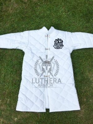 Sleipnir 8-Legged Horse Viking Embroidered gambeson | Long Sleeves gambeon| Padded gambeson | Viking gambeson - Image 5