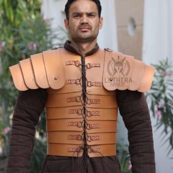 Medieval Leather body Armor Brown Torso