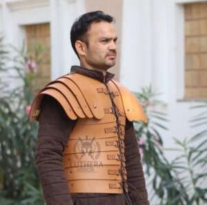 Brown Leather Body Armor For Roman - Image 2