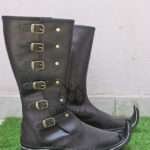 Knee Length Medieval Leather Boots
