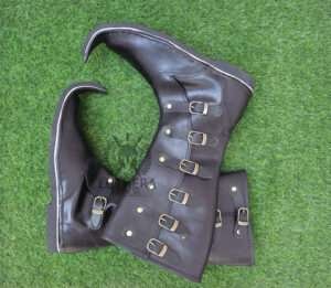 Knee Length Medieval Leather Boots - Image 4