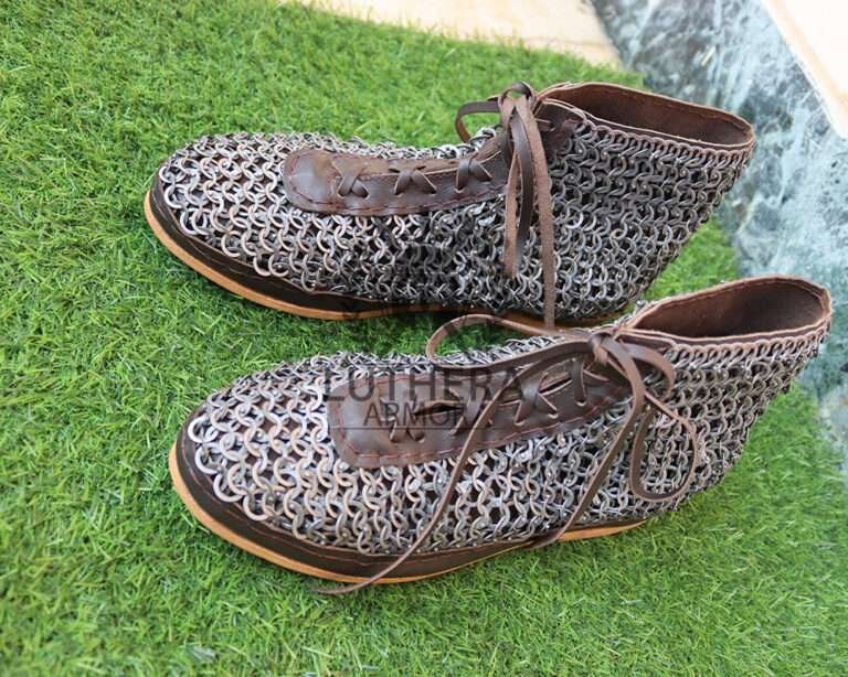 Chainmail Shoes 9MM Flat Ring Riveted Alternative Solid Ring Mild Steel