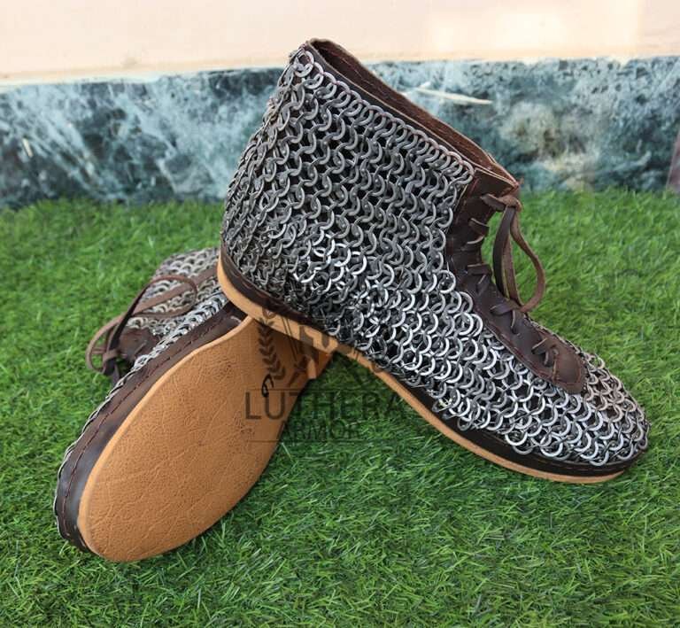 Chainmail Shoes 9MM Flat Ring Riveted Alternative Solid Ring Mild Steel