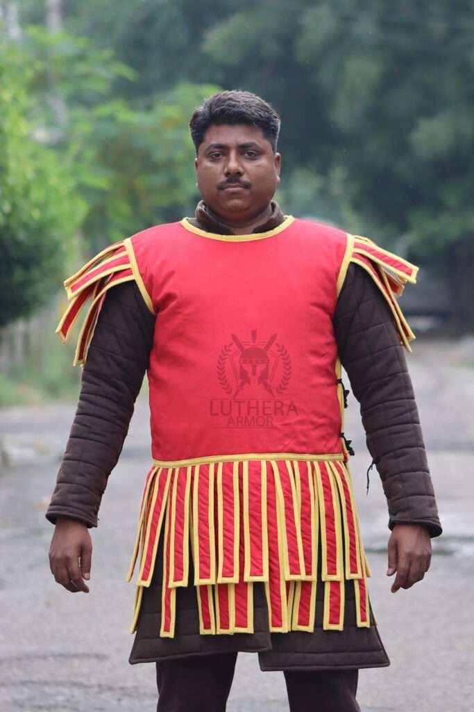 Roman Subarmalis Cotton Fabric Red Color