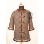 Dark Gray Chainmail Haubergeon 9mm Flat Ring Riveted Alternative Solid Rings