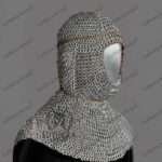 Chainmail Coif with covered face (3)
