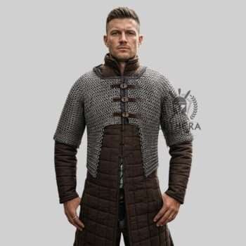 Chainmail Half Hauberk 9mm Flat Ring Riveted Solid Rings