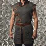 Chainmail Haubergeon Sleeveless 9MM Round Ring Riveted Washer Aluminium