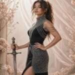 Lady Valor Chainmail Top & Skirt Set (2)