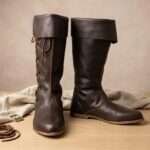 Handcrafted Medieval Leather Boots LARP Ren Faire Footwear