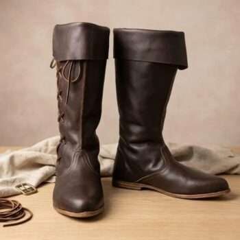 Handcrafted Medieval Leather Boots LARP Ren Faire Footwear