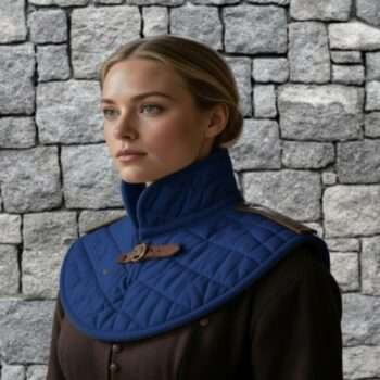 Medieval Padded Cotton Collar LARP Armor Neck Protection for Ren Faire