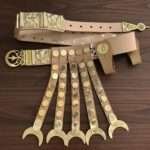 She wolf Roman Belt Natural Leather