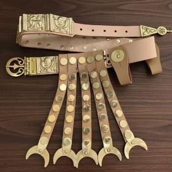 She wolf Roman Belt Natural Leather