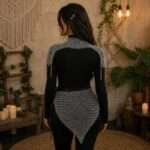 Silver Siren Chainmail Top & Skirt Set Festival Cosplay Armor Outfit (1)