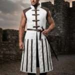 Medieval Gambeson Sleeve less Costume for Ren Faire