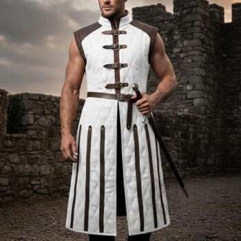 Medieval Gambeson Sleeve less Costume for Ren Faire