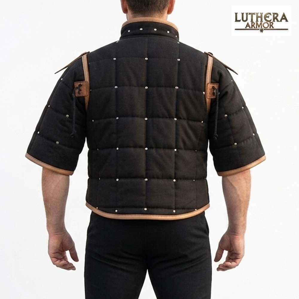Witcher Gambeson Padded Cotton Armor Medieval LARP Jacket - Image 3