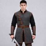 Dark Gray Sleeveless Chainmail Shirt